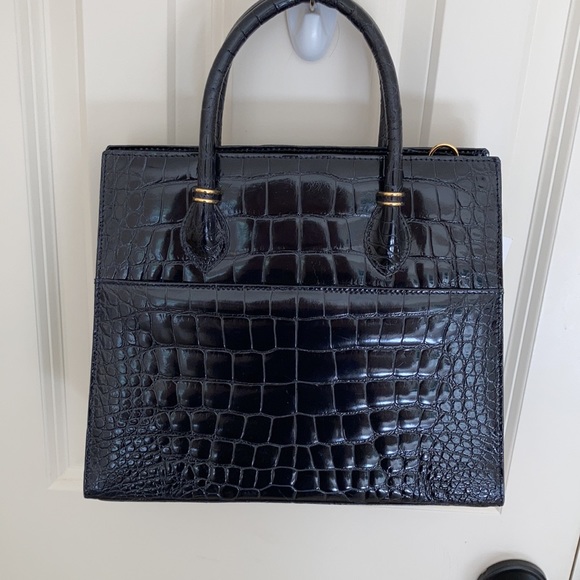 Lana Marks black Alligator purse. New - Picture 8 of 9